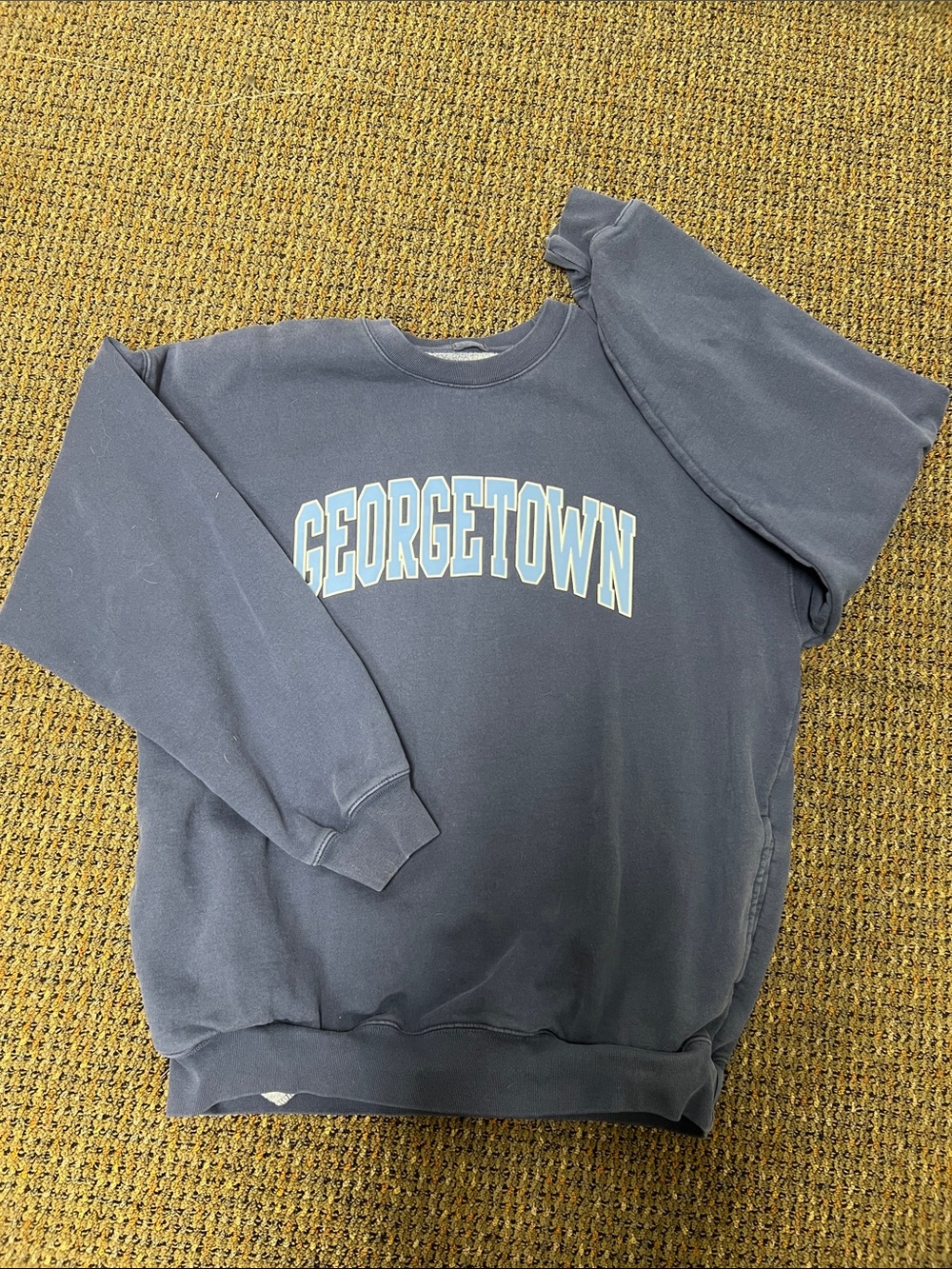 Georgetown Navy Crewneck Sweatshirt